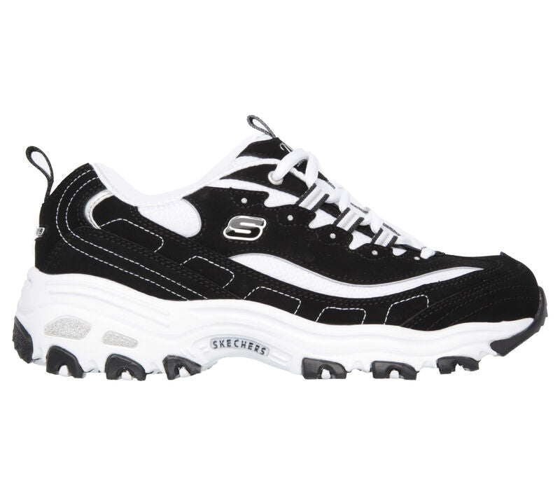Skechers Dlites Black White Shoe Life and Sole