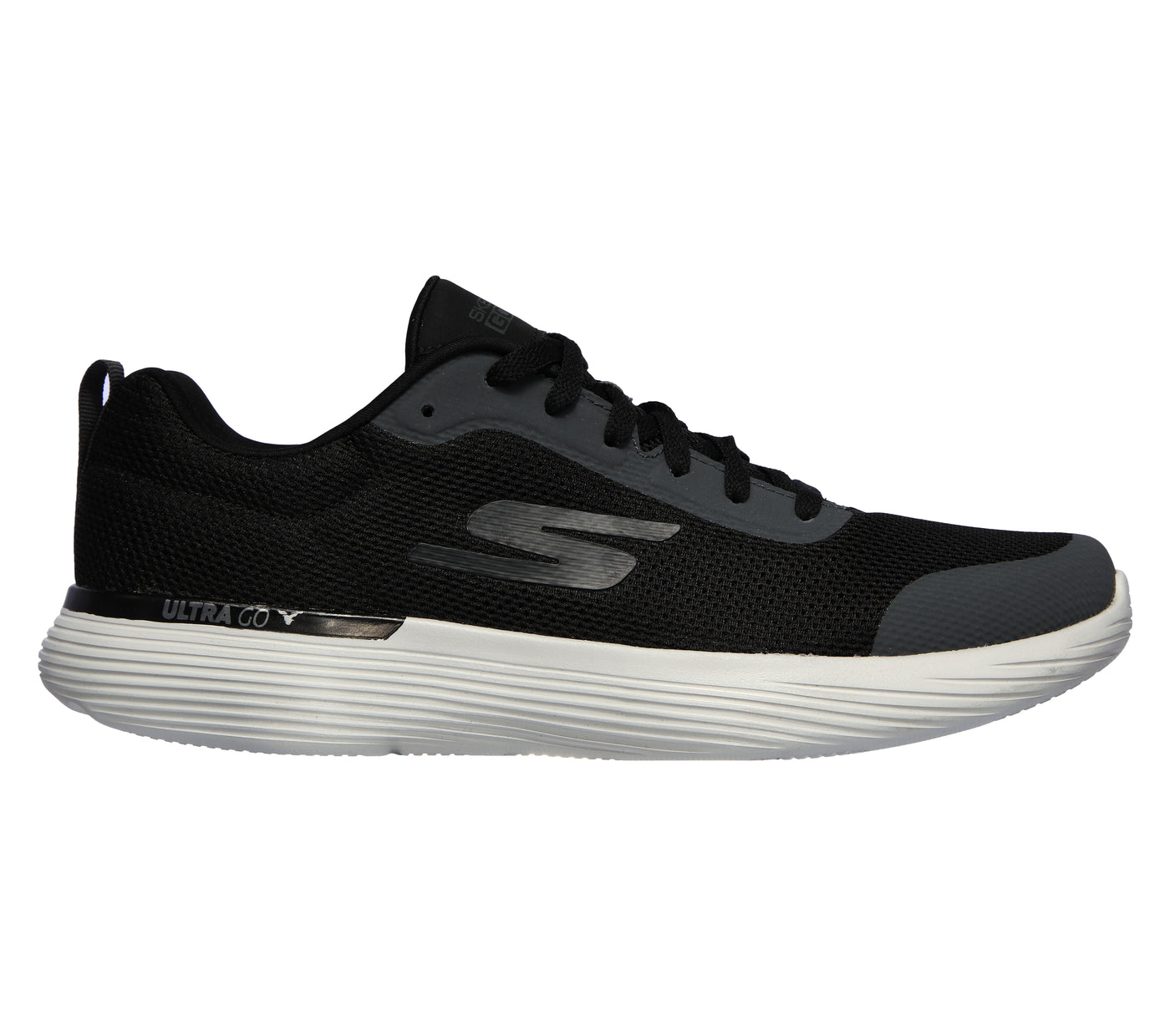 Skechers 220028 Go Run Black Grey Shoe Life and Sole