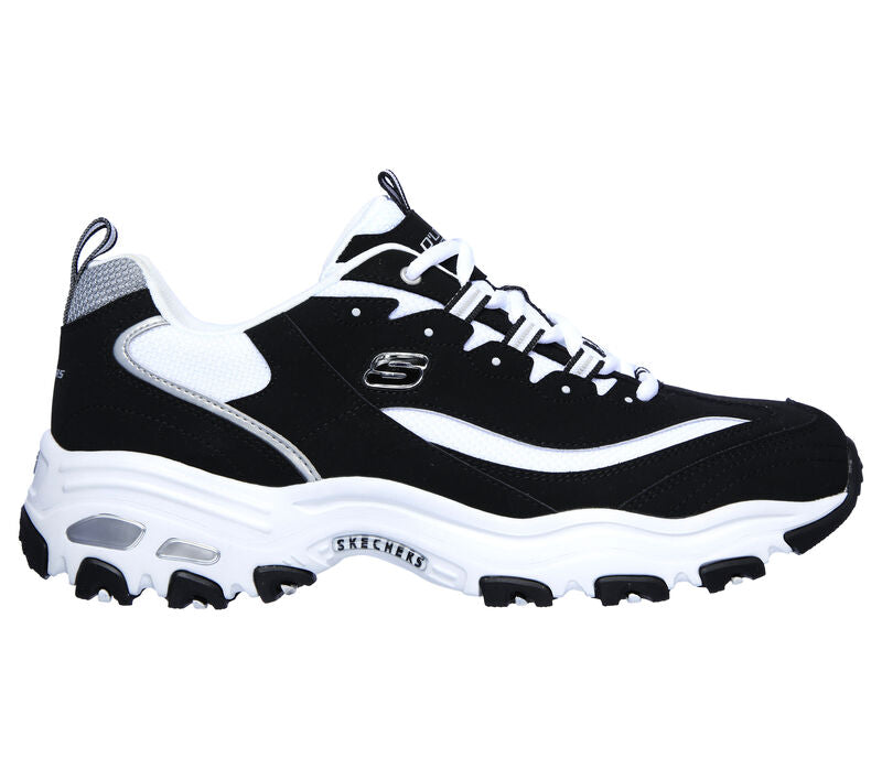 Skechers Black and White Dlites Life and Sole 