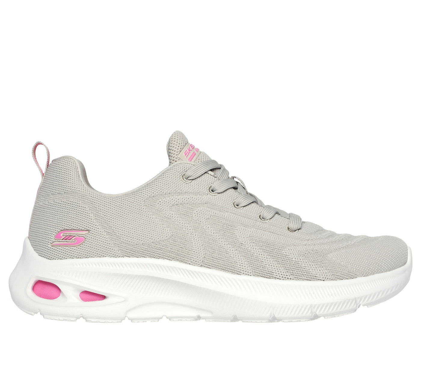 Skechers BOBS Grey and Pain shoe Life and Sole 